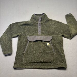 CARHARTT RELAXED FIT FLEECE SNAP FRONT JACKET - 2 WARMER RATING Size Large